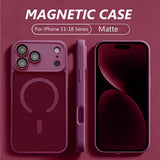 Luxury Magnetic Translucent Matte Case for iPhone