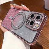 Luxury Diamond Glitter Magnetic Case For iPhone
