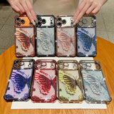 Plating Glitter Butterfly Rhinestone Diamond Case For iPhone
