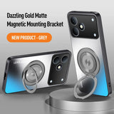 360° Rotating Ring Holder Matte Magnetic Case for iPhone