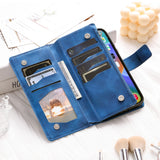 Embossing Leather Flip Wallet Case For Samsung