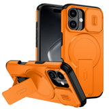 Lens Protection Shockproof Foldable Magnetic Stand Case For iPhone
