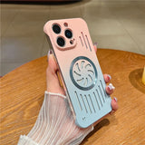 Luxurious Gradient Hollow-out Cooling Magnetic Case for iPhone