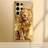 Luxury Diamond Gold Lion Case for Samsung