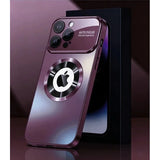 Luxury Glass Magnetic Shockproof Case For iPhone