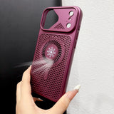 Luxury Heat Dissipation Matte Magnetic Case for iPhone