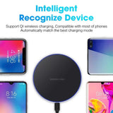 Wireless Charger For iPhone Induction Fast Charging Pad Dock Station For Samsung  Xiaomi Huawei
