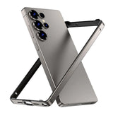 Hybrid Silicone Frame Aluminum Metal Case for Samsung