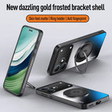 360° Rotating Ring Holder Matte Magnetic Case for iPhone