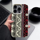 Vintage Totem Shockproof Leather Case For iPhone