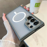 Luxury Matte Magnetic Shockproof Case For Samsung