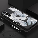 Bowknot Print Soft TPU Lanyard Case For Samsung