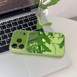 Luxury Mirror Big Windows Shockproof Case For iPhone