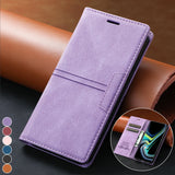 Leather Flip Wallet Magnetic Cards Holder Case for iPhone