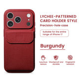 Shockproof  Card Holder Wallet Leather Case For iPhone
