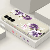 Purple Peony Flower Case For Samsung