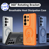 Honeycomb Cooling Magnetic Kickstand Case for Samsung
