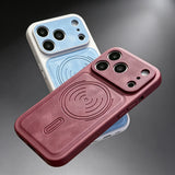 Retro Original Colors Leather Matte Case for iPhone