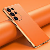Luxury Leather Plated Edge Case for Samsung