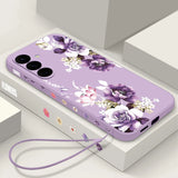 Purple Peony Flower Case For Samsung