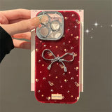 3D Bowknot Floral Phone Case For iphone