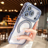 Luxury Glitter Diamond Magnetic Shockproof Case For iPhone