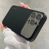 Luxury Mirror Glass Large Window Case for iPhone