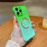 Luxurious Gradient Hollow-out Cooling Magnetic Case for iPhone