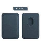 Leather Magnetic Card Holder Wallet For iPhone