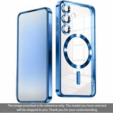 Luxury Clear Plating Magnetic Case For Samsung
