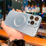 Luxury Hollow Heat Dissipation Magnetic Case For iPhone