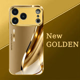 New Electroplated Glass Metal Curve Case for iPhone