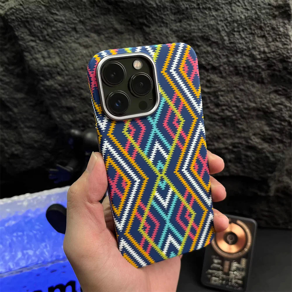 Carbon Fiber Braided Texture Case For iPhone