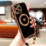Plating TPU Wrist Lanyard Bracelet  Case For iPhone