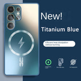 Ultra-thin Matte Magnetic Glass Case For Samsung