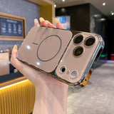 Luxury Plating Tempered Glass Case For iPhone