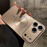 Glitter Glossy Magnetic  Full Lens Case for iPhone