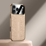 Luxurious Leather Electroplated Soft TPU Case For iPhone