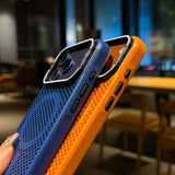 Luxury Cooling Camera Holder Case for iPhone