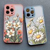 Plain Daisies Flower Shockproof Case For iPhone