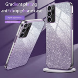 Luxury Gradient Glitter Plating Case For Samsung