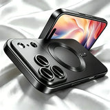 Luxury Plating Matte Magnetic Case For iPhone