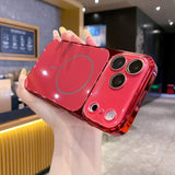 Luxury Plating Tempered Glass Case For iPhone