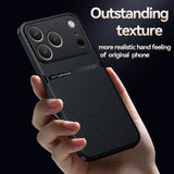 Armor Leather Pattern Case For iPhone