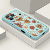Cartoon Flowers TPU Soft Silicone Case For iPhone
