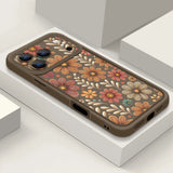 Cartoon Flowers TPU Soft Silicone Case For iPhone