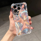 Colorful Petal Pattern Shockproof Case For iPhone