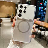 Glass Lens Film Magnetic Case for Samsung for Magsafe