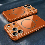 Shockproof Matte Magnetic Plating Case for iPhone