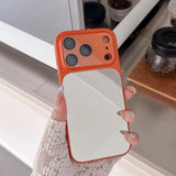 Luxury Mirror Big Windows Shockproof Case For iPhone